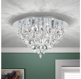 Orion DLU 2516/45-Kristály mennyezeti lámpa CELESTE 6xG9/40W/230V átm. 45 cm króm