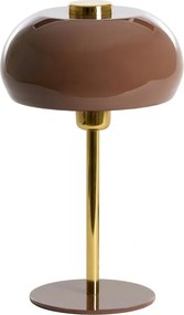 Barna asztali lámpa fém búrával (magasság 34 cm) Surin – Light &amp; Living