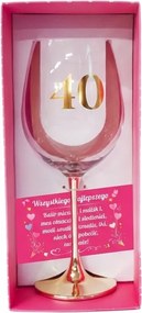 Borospohár 40. Születésnapra Ajándék Nőnek Feleségnek Negyvenes