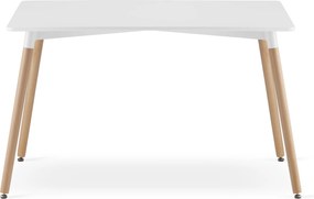 AKCIÓ Fehér étkezőasztal ADRIA 120x80 cm II. osztály