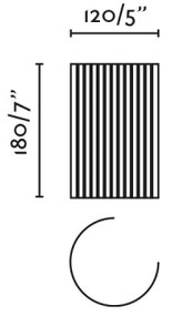 FARO 63435 - Fali lámpa TRAMA 1xE14/7W/230V fehér