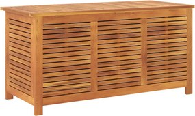 vidaXL tömör akácfa kerti tárolóláda zsaluval 113 x 50 x 56 cm