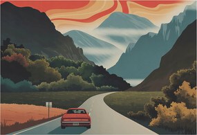 Fotótapéta Flizelin Dekoratív tapéta Hegyi kaland 152x104 Ragasztó