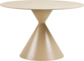 Kerek étkezőasztal kerámia asztallappal ø 120 cm Annecy – House Nordic