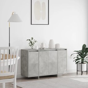 Beton Szürke Oldalasztal Beton szürke Szerelt fa 120 x 41 x 75 cm