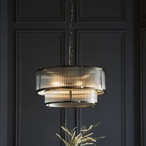 Endon 110944 - RIDGETON láncos csillár 5xE14/6W/230V sárgaréz