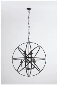 Searchlight 2478-8BK - Láncos csillár ORBIT 8xE14/60W/230V fekete