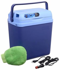 Kijelzős hűtőláda 48W/230/12V 25 l kék