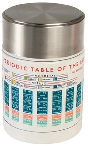 Krémszínű-ezüstszínű ételtartó gyerek termosz 450 ml Periodic Table – Rex London