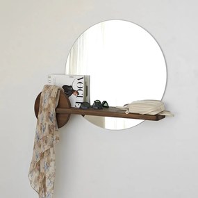 Points tükör, dió, 83 cm