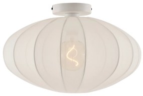 Japandi mennyezeti lámpa fehér színben, szövetbúrával - Bida