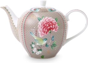 Teáskanna Blushing Birds Khaki PiP Studio, 1600 ml