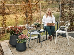 Szett 4 db műanyag KATO szék, petrolkék