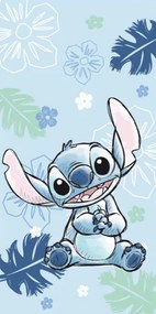 Disney Lilo és Stitch, A csillagkutya Ohana Blue fürdőlepedő, strand törölköző 70x140cm
