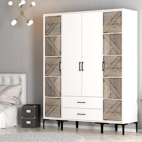 Ruhásszekrény Kiara PTP (fehér). 1088480