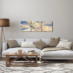 Kép - mennyei medúza (órával) (90x30 cm)
