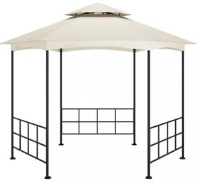 krémszínű pavilon oldalfalakkal 3,1 x 2,7 m