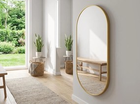 Ovális fali tükör OLVANI 100x50 cm arany kerettel