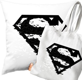 Szett Puha Párna És Táska Nyomott Mintával Supermen Szuperhős Film