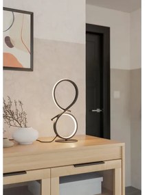 Eglo 901269 - LED Asztali lámpa SERPINS LED/11,4W/230V 3000K fekete