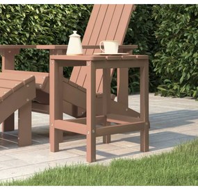 barna HDPE kerti Adirondack asztal 38 x 38 x 46 cm