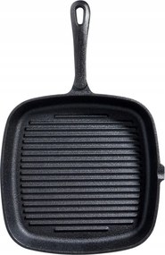 Hagyományos öntöttvas grill serpenyő grillezéshez hal zöldség 24 cm