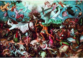 Művészet A Lázadó angyalok bukása Bruegel 1000 db-os Compact puzzle Clementoni