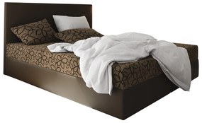 Franciaágy Boxspring 160 cm Lilac Comfort (minta + barna) (matraccal és tárolóhellyel). 1056075