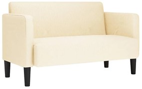 krém kordbársony szövet loveseat kanapé 109 cm