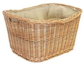 Fonott kosár fogantyúval tűzifához 30x45 cm