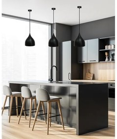 Csillár zsinóron YSTAD 1xE27/40W/230V fekete