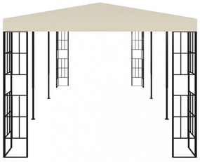 krémszínű pavilon 3 x 6 m