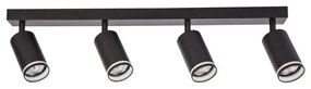 PIPE spotlámpa 4xGU10/10W/230V fekete