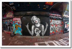 Poszterek keretben 60x40 Marilyn Monroe Graffiti