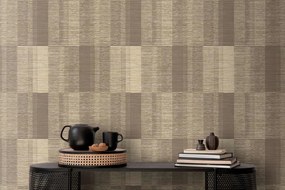 Decoprint Imani Panama barna-sötétbarna geometrikus texturált vlies tapéta – IM28030