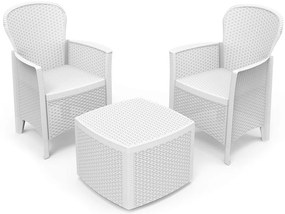 Gorin 2 személyes kerti bútorszett Fehér X