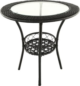 Kerti rattan szett 1+2, barna, LASAN