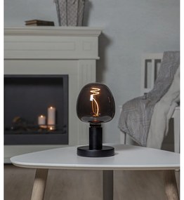 Meleg színű LED dekoratív izzó E27, 2 W Black Apple – Star Trading