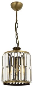 Láncos csillár CRYSTALLINE 1xE27/6W/230V bronz színű