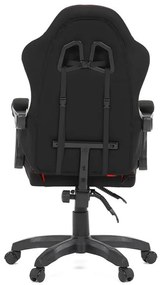 Fekete Szövet Gamer Szék, Szinkron Mechanikával. KA-R209 RED