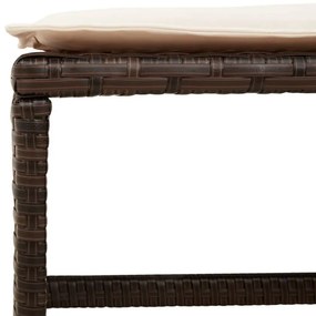 vidaXL 4 db barna polyrattan kerti szék párnával 41 x 41 x 36 cm