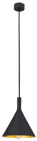 Orion - GUNDA kábeles függőlámpa 1xE14/40W/230V átm. 16,5 cm fekete/arany