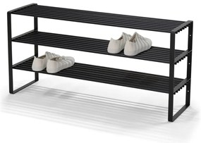 Fekete fém cipőtartó 100x48,5x29 cm Rex – Spinder Design