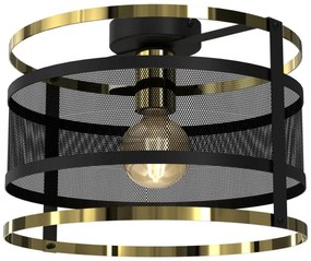 Felületre szerelhető csillár RIM 1xE27/60W/230V fekete/arany