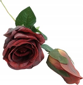 Rózsa Műág Barna Dekoráció Kompozíció Minőség XXL 70 CM