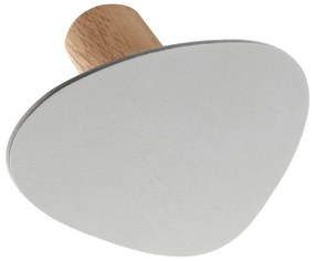 Világosszürke fali acél akasztó Dot S Nupo – LIND DNA