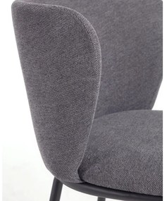 Sötétszürke bárszék (ülésmagasság 65 cm) Ciselia – Kave Home