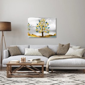 Kép - virágzás (üvegen) (70x50 cm)