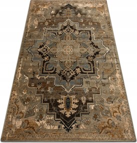 Étkezőszőnyeg Omega gyapjú Abbas vintage rozetta Bézs 235x350 cm