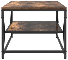 Dohányzóasztal polccal Füstölt tölgy 90x50x40 cm Forgácslap